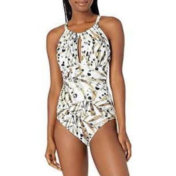 New. Kenneth Cole jungle print swimsuit. Normally $139 - Picture 5 of 13